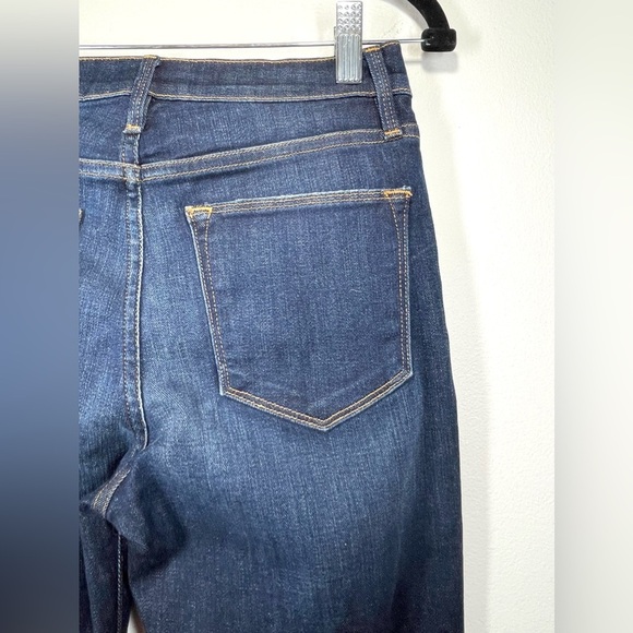 NWOT FRAME Jeans Women’s Size 25 LE HIGH STRAIGHT Blue Dark Wash - Picture 11 of 13